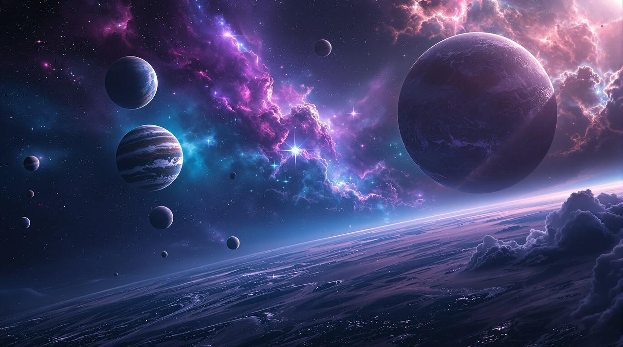 红桃影视 - 浩瀚星空影院主题背景
